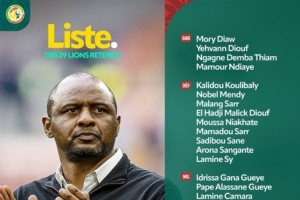 维埃拉首期塞内加尔名单：杰克逊、库利巴利在列，马内落选