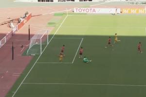 40年来首球！王钰栋破门，中国男足打入亚运会面对韩国近40年首球