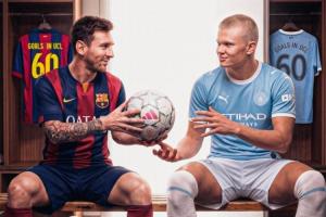 何时能破？26岁哈兰德欧冠60场61球破梅西纪录，将挑战C罗140球？