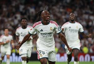19岁341天！迪奥曼德欧冠替补传射建功，刷新皇马队史最年轻纪录